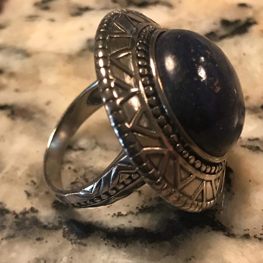 Silpada Peruvian Ring R3270 Lapis - Picture 2 of 6